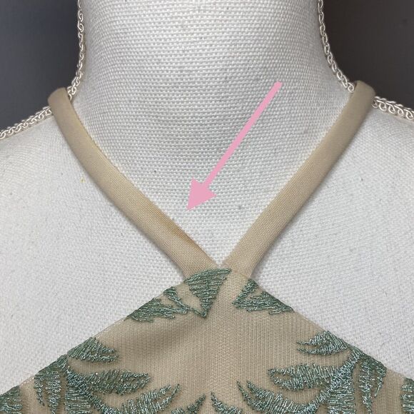 Speechless Pearl Gala Strappy-Back Long Sparkle Embroidered Prom Dress Size 3 - Picture 5 of 14